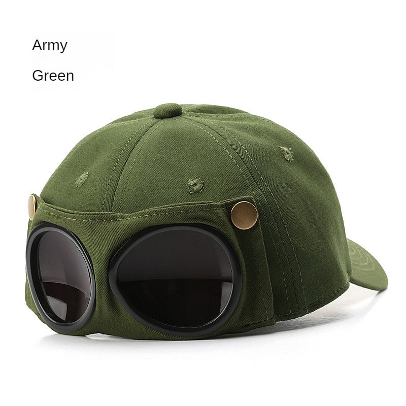 FREE SHIPPING!! Pilot hat trendy&nbsp; Korean Style of personalized glasses cap men's sunglasses&nbsp; &nbsp;