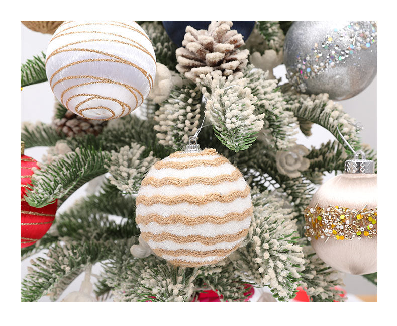 FREE SHIPPING!!! Christmas Decorations Foam Painted Silk Ball Christmas Tree Pendant