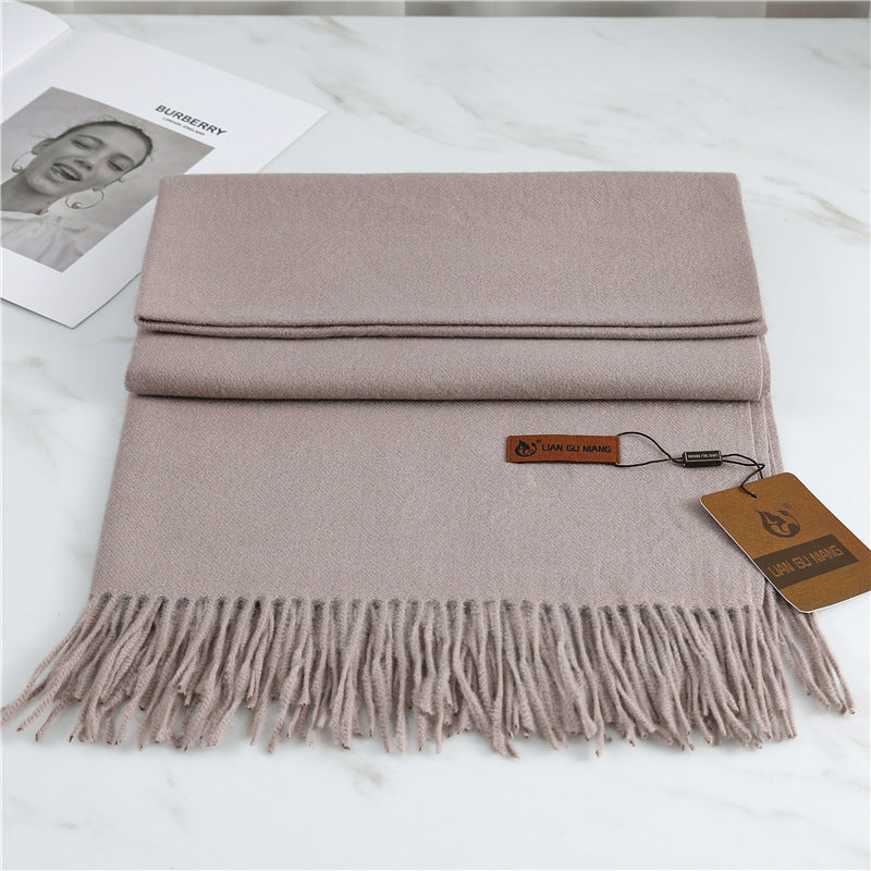 FREE SHIPPING!! Scarf imitation cashmere 32 colors thickened warm solid color scarf shawl for men & women