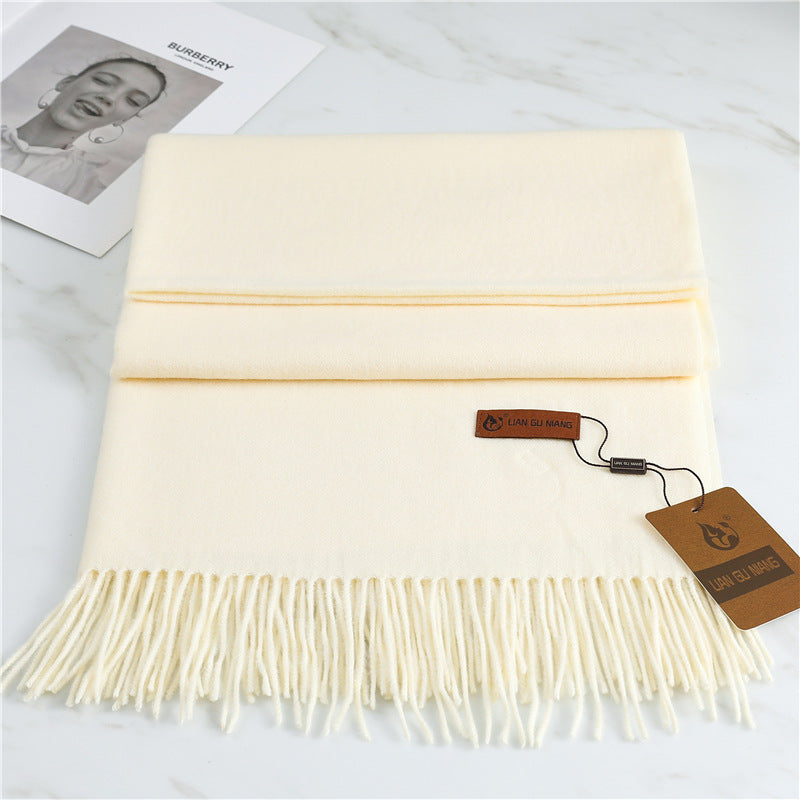 FREE SHIPPING!! Scarf imitation cashmere 32 colors thickened warm solid color scarf shawl for men & women