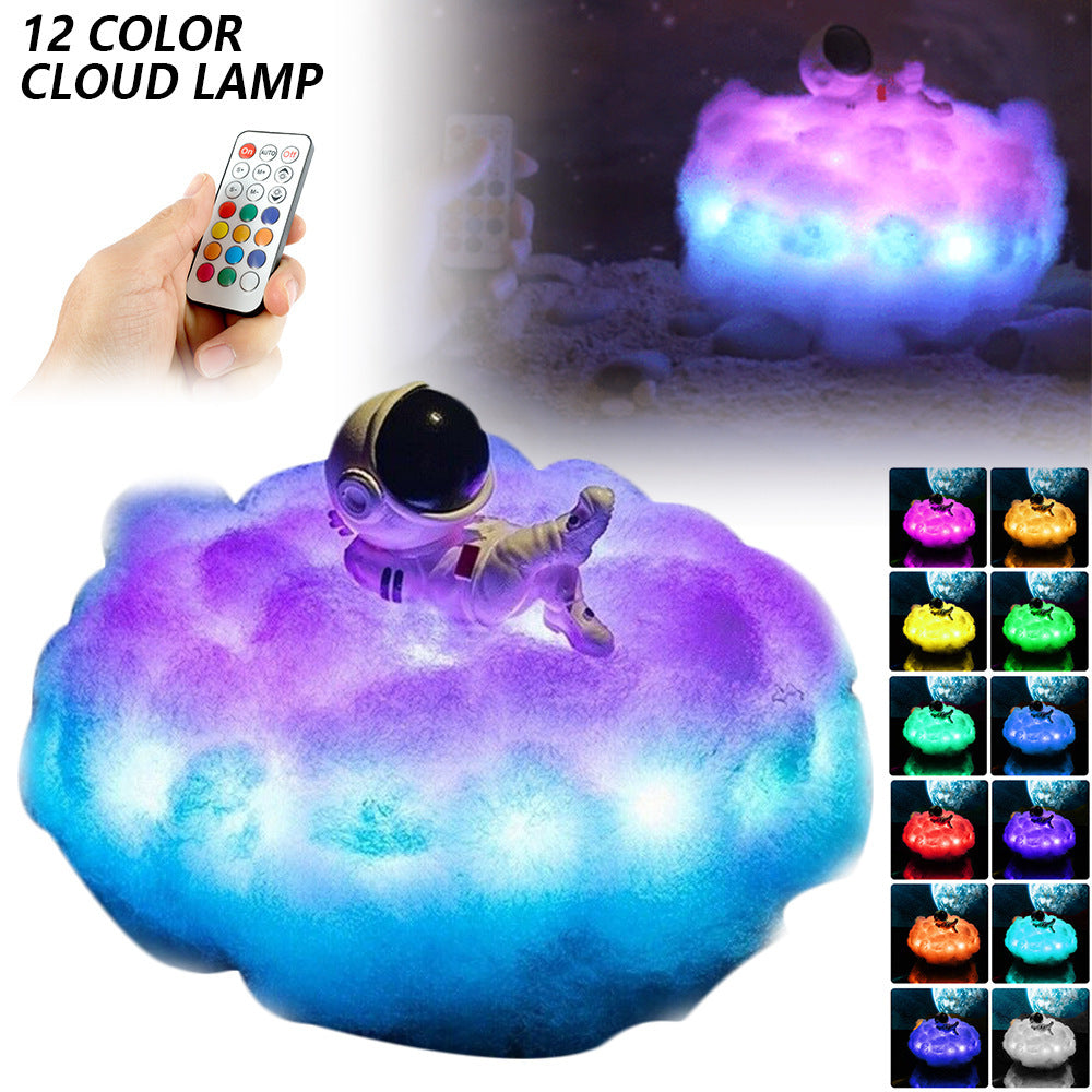 FREE SHIPPING!! Colorful Clouds Astronaut Lamp