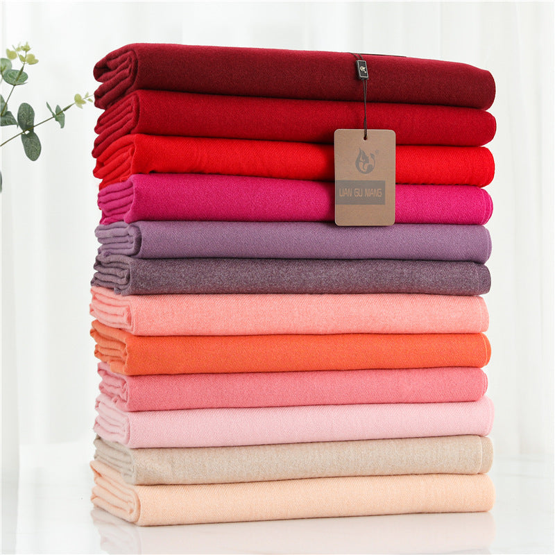 FREE SHIPPING!! Scarf imitation cashmere 32 colors thickened warm solid color scarf shawl for men & women