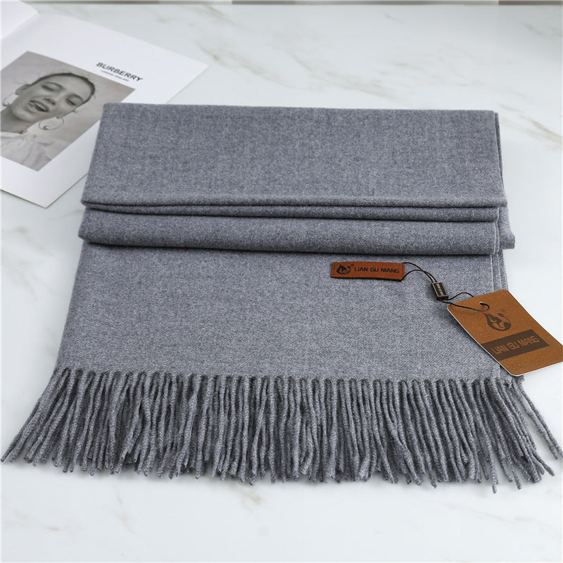 FREE SHIPPING!! Scarf imitation cashmere 32 colors thickened warm solid color scarf shawl for men & women