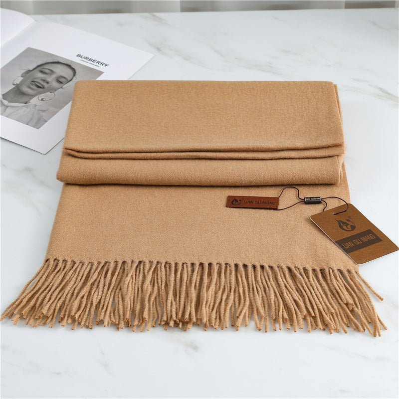 FREE SHIPPING!! Scarf imitation cashmere 32 colors thickened warm solid color scarf shawl for men & women