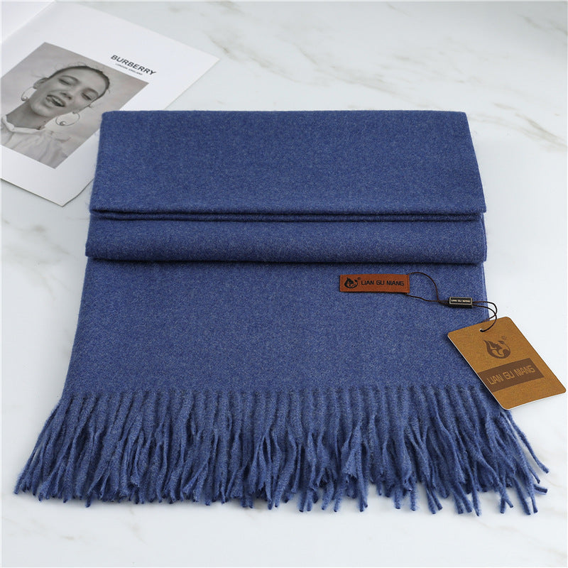 FREE SHIPPING!! Scarf imitation cashmere 32 colors thickened warm solid color scarf shawl for men & women