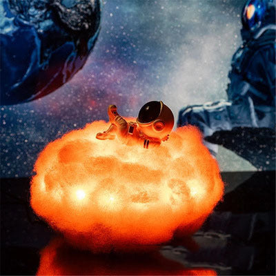 FREE SHIPPING!! Colorful Clouds Astronaut Lamp