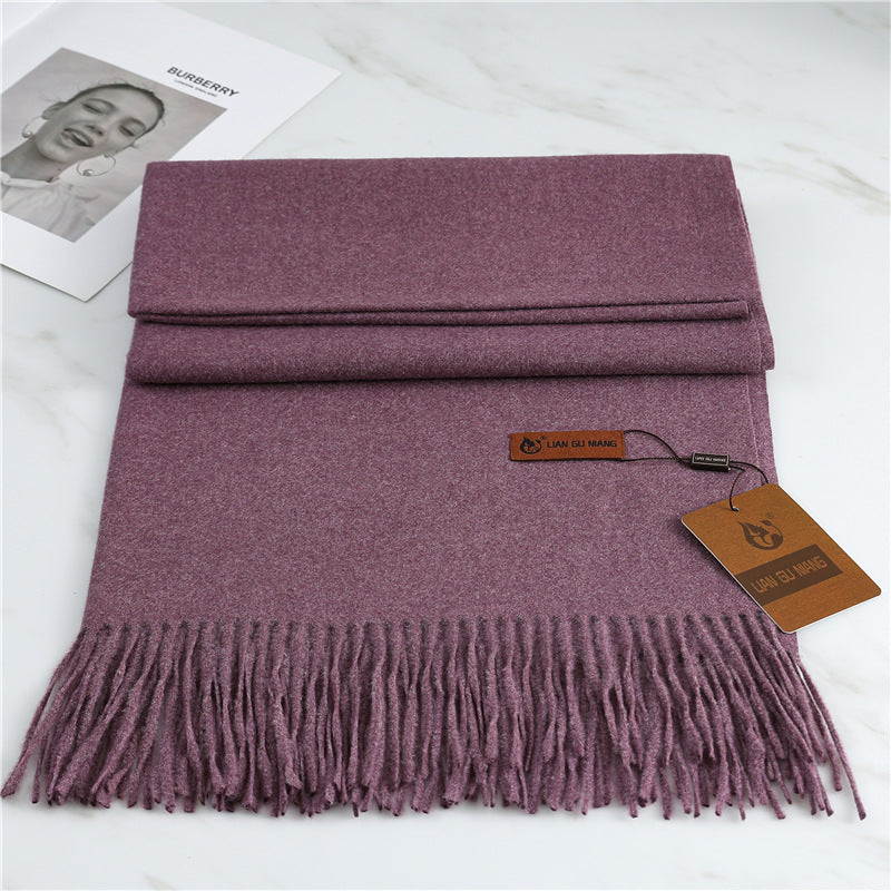 FREE SHIPPING!! Scarf imitation cashmere 32 colors thickened warm solid color scarf shawl for men & women