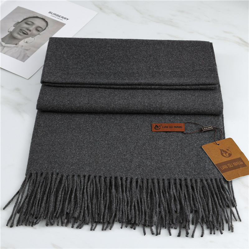 FREE SHIPPING!! Scarf imitation cashmere 32 colors thickened warm solid color scarf shawl for men & women