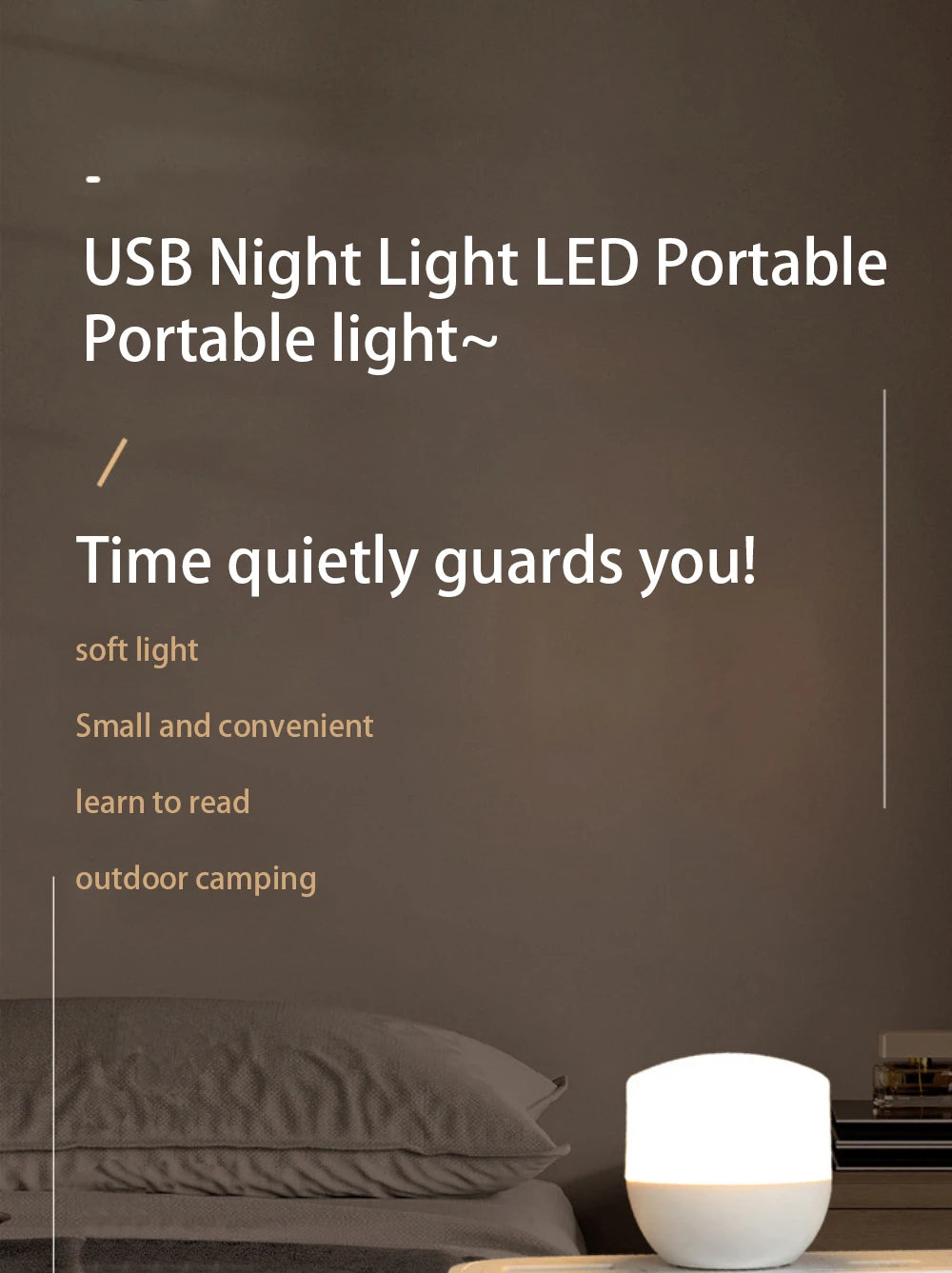 FREE SHIPPING!! USB Camping Night Light Outdoor Camping Tools LED Light Mobile Power Hiking Lamp Dormitory Portable Light Camping Equipment