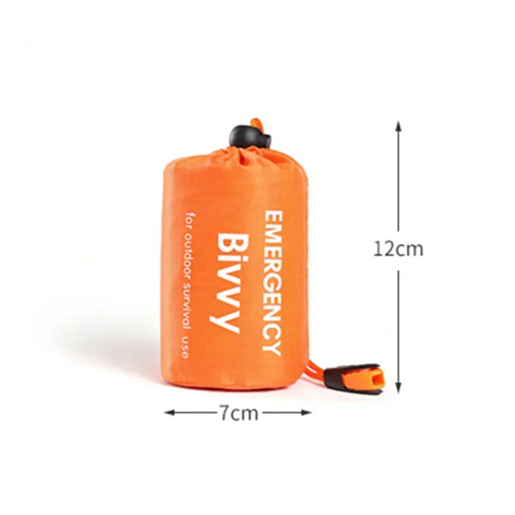 FREE SHIPPING!! Outdoor Camping First Aid Aluminum Film Sleeping Bag Storage Bag  Thermal Waterproof Fabric Survival Tool Hiking Sack Equipment