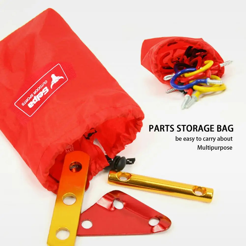 FREE SHIPPING!! Gear Storage Bag Drawstring Waterproof Mini Outdoor Camping Equipment Carabiner Wind Rope Sundries Organizer Pouch for Climbing