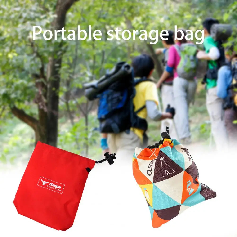 FREE SHIPPING!! Gear Storage Bag Drawstring Waterproof Mini Outdoor Camping Equipment Carabiner Wind Rope Sundries Organizer Pouch for Climbing