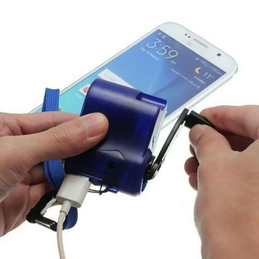 FREE SHIPPING!! Outdoor Emergency Survival Gear Hand Crank Generator USB Mobile Phone Charger