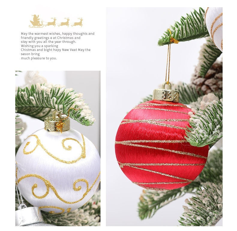 FREE SHIPPING!!! Christmas Decorations Foam Painted Silk Ball Christmas Tree Pendant