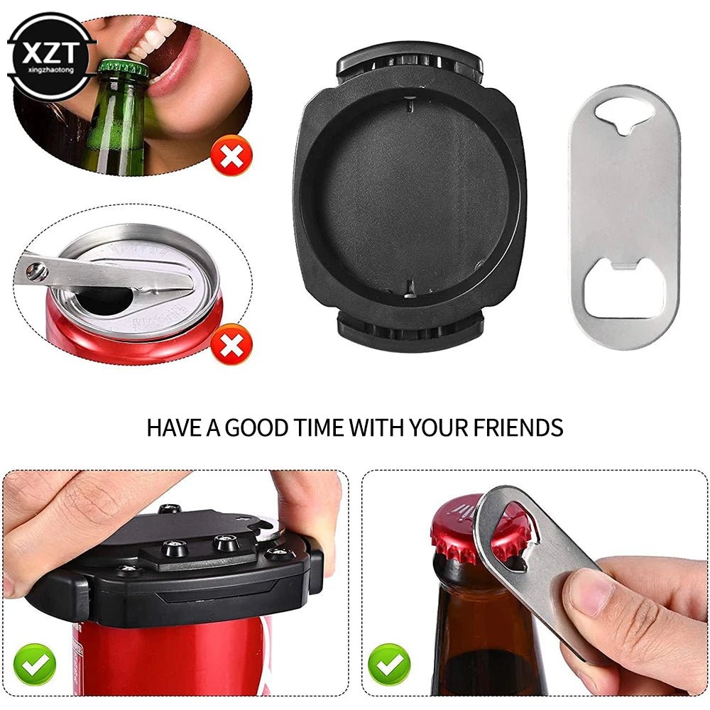 FREE SHIIPPING!! 2 in 1 Multifunction ABS Can Opener For Wine And Beverage Portable Stainless Steel Bottle Open Easy Use Beer Drink Opener Tools - Concept Accessories