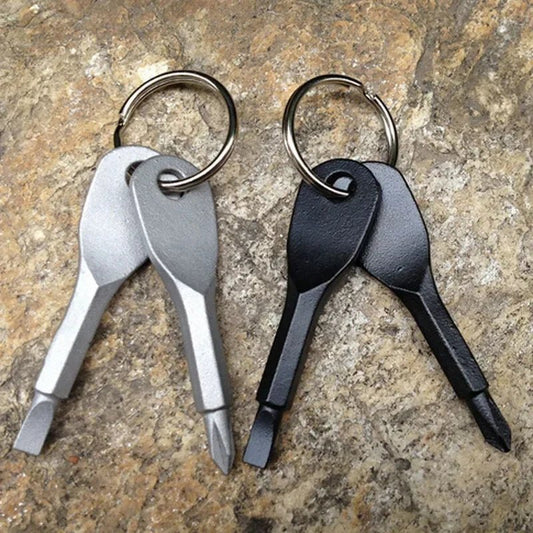 FREE SHIIPPING!! Keychain Cross Screw Driver Mini Screwdriver Outdoor Survival Edc Camping Equipment Carabiner Locking Climbing Multi Tool - Concept Accessories