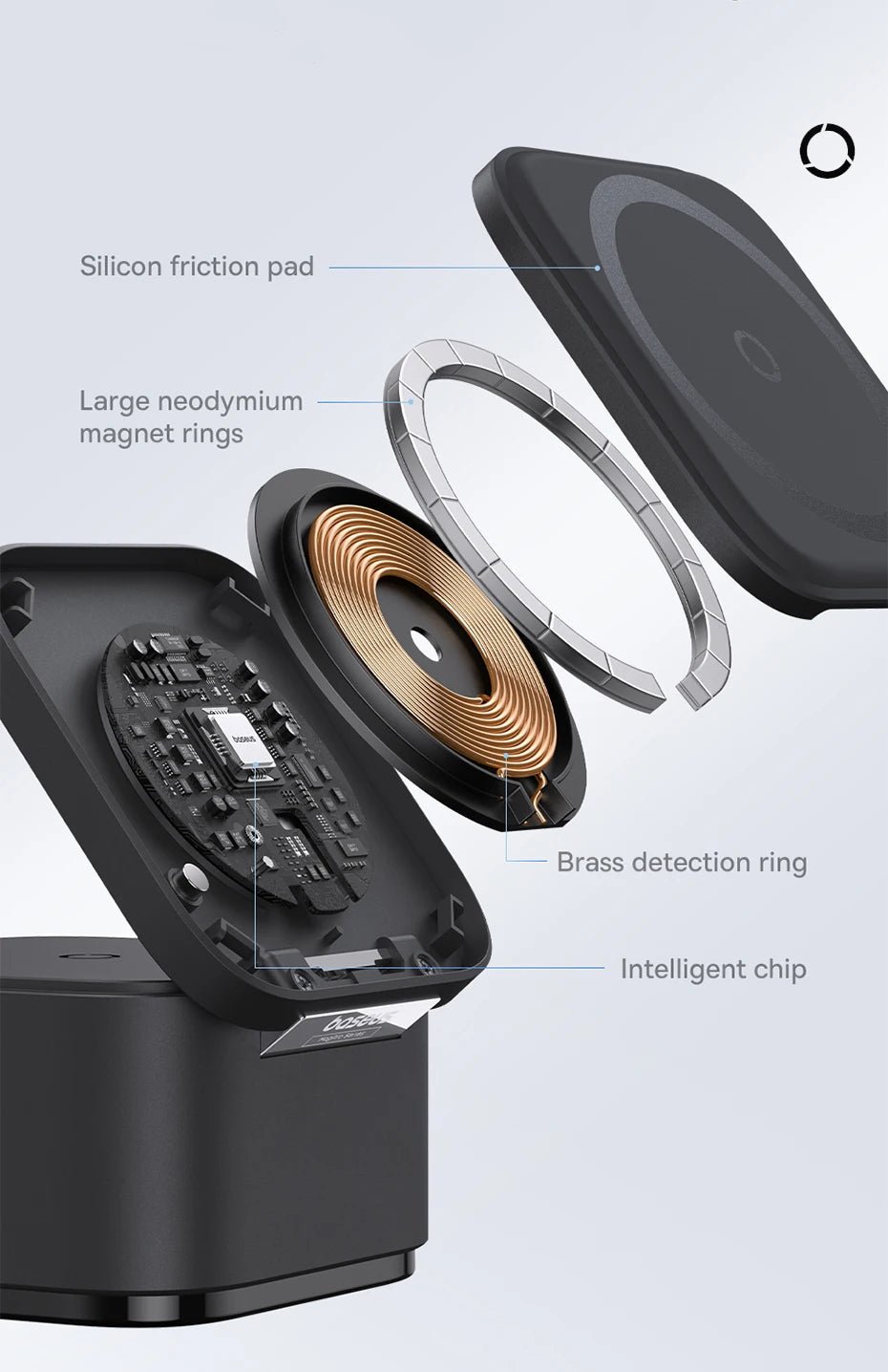 FREE SHIPPING!! Baseus 2 in 1 25W Magnetic Wireless Charger Stand 15W Fast Wireless Charging Desktop Dock Station For iPhone16 15 14 13 Airpod - Concept Accessories