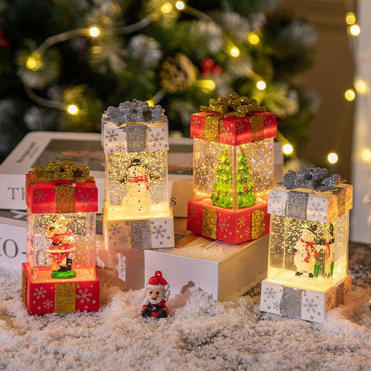 FREE SHIPPING!! Christmas Decorations Crystal Ball Christmas Gift Box Lamp - Concept Accessories